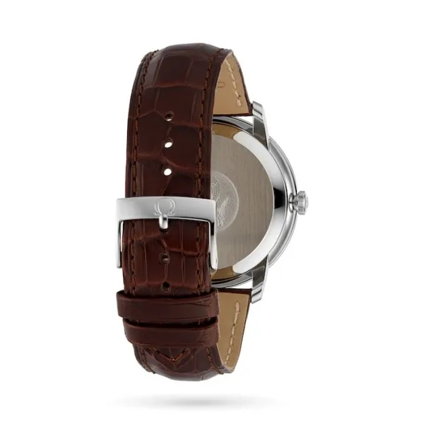 Omega De Ville Men Automatic Silver Leather Watch O42413402002002 - Image 3