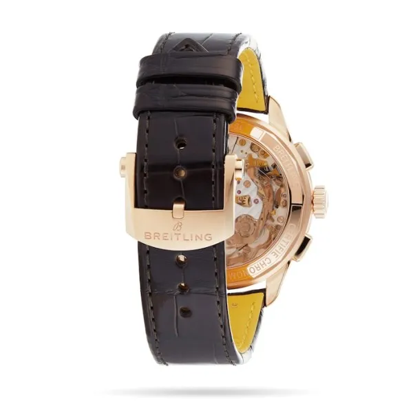 Breitling Premier Men Silver Alligator Watch RB0930371G1P1 - Image 5