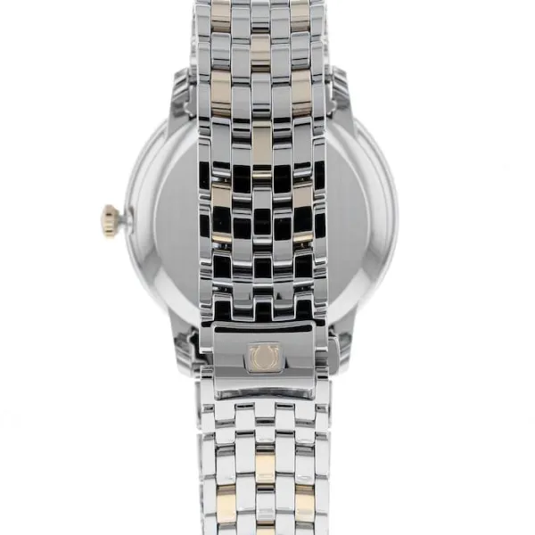 Omega De Ville Men Automatic Mother of Pearl Stainless Steel 18ct Yellow Gold Watch O42420402002001 - Image 3