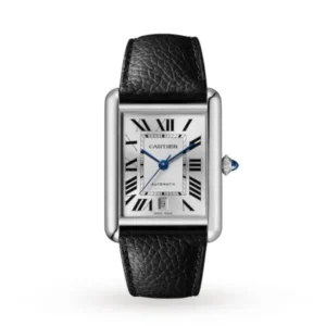 Cartier Tank Must Men Automatic Silver Calf Watch WSTA0040