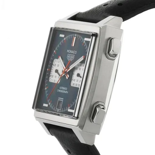 TAG Heuer Monaco Men Automatic Blue Leather Watch CAW211P.FC6356 - Image 3