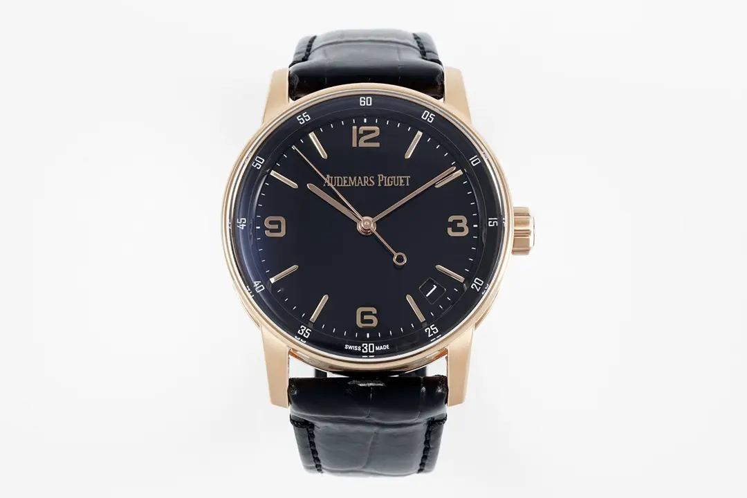 watch Audemars Piguet CODE 11.59 Blue Dial Three-Hand Automatic Watch Rose Gold and Stainless Steel. 41mm