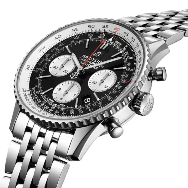 Breitling Navitimer Men Automatic Black Stainless Steel Watch AB0121211B1A1 - Image 2