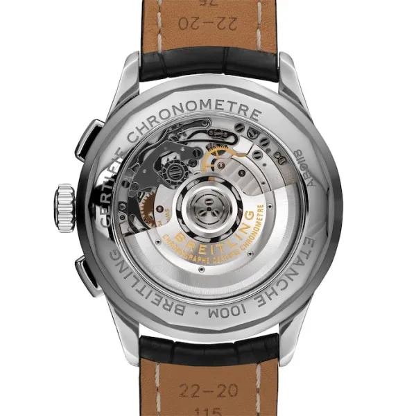 Breitling Premier Men Automatic Black Alligator Watch AB0118371B1P1 - Image 4