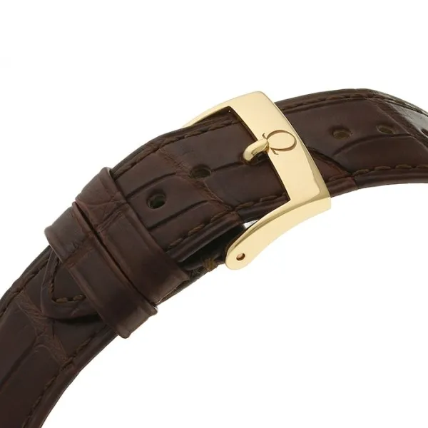 Omega De Ville Men Automatic Silver Leather Watch O42453402002001 - Image 5