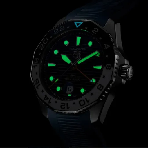 TAG Heuer Aquaracer Men Automatic Blue Rubber Watch WBP2010.FT6198 - Image 6