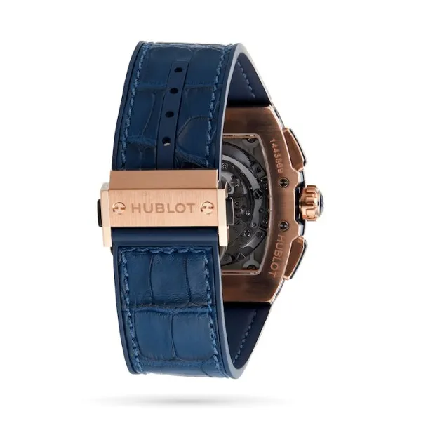 Hublot Spirit Of Big Bang Men Automatic Blue Alligator Watch 641.OX.7180.LR - Image 3
