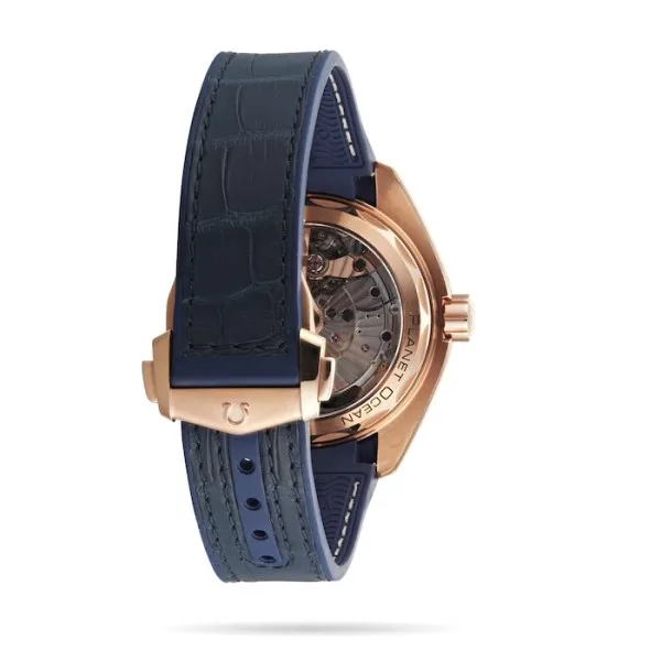 Omega Planet Ocean Men Automatic Blue Leather Watch O21563442103001 - Image 3
