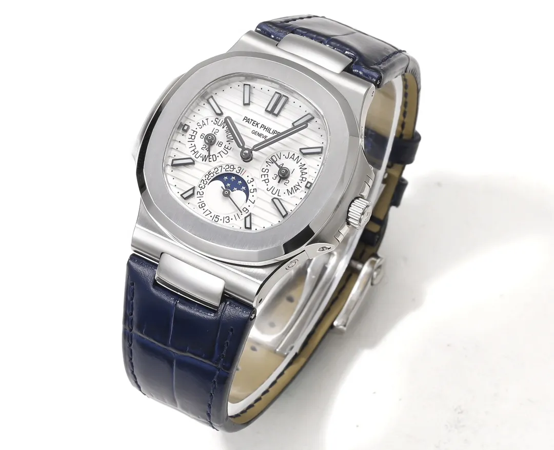 TW Patek Philippe Nautilus Blue Strap Watch - Image 3