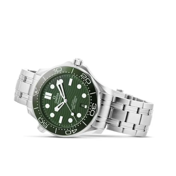 Omega Seamaster Men Automatic Green Stainless Steel Watch O21030422010001 - Image 3