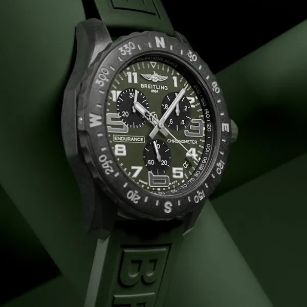 Breitling Endurance Pro Men Quartz Green Rubber Watch X823106B1L1S1 - Image 6