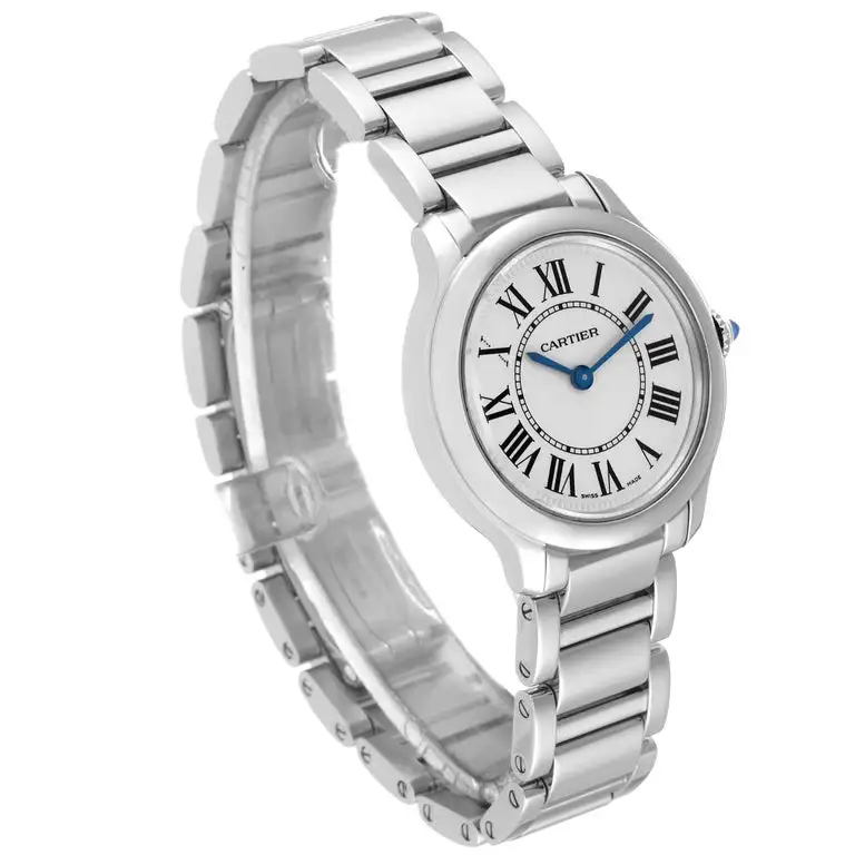 Cartier Ronde Must Women Quartz Silver Calf Watch WSRN0033 - Image 2