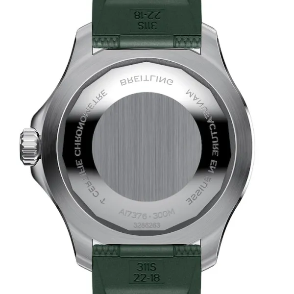 Breitling Superocean Men Automatic Green Rubber Watch A17376A31L1S1 - Image 2