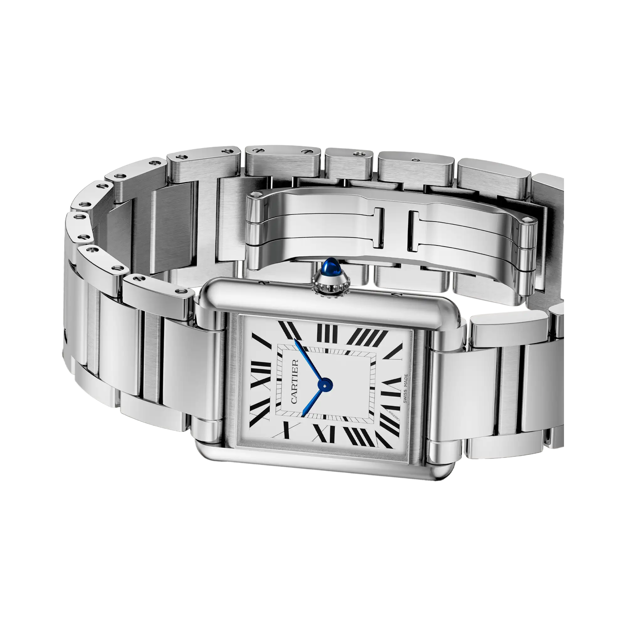 Cartier Tank Must 34 mm Women Quartz Silver Stainless Steel Watch WSTA0052 - Image 3