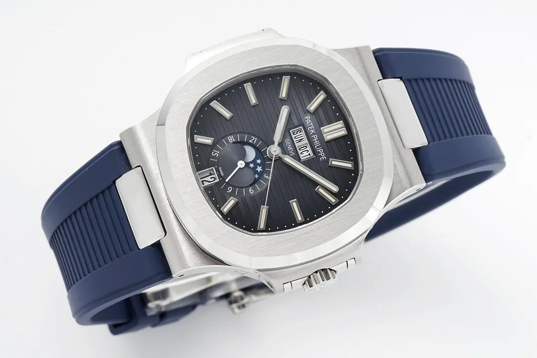 Patek Philippe Blue Nautilus Rubber Watch - Image 7