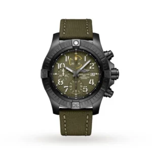 Breitling Avenger Men Automatic Green Leather Watch V13317101L1X2