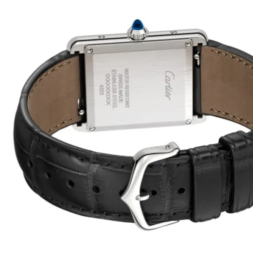 Cartier Tank Must Women Quartz Black Alligator Watch WSTA0072 - Image 2