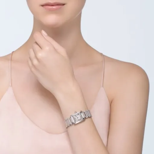 Cartier Tank Francaise Women Quartz Silver Stainless Steel Watch W51008Q3 - Image 4