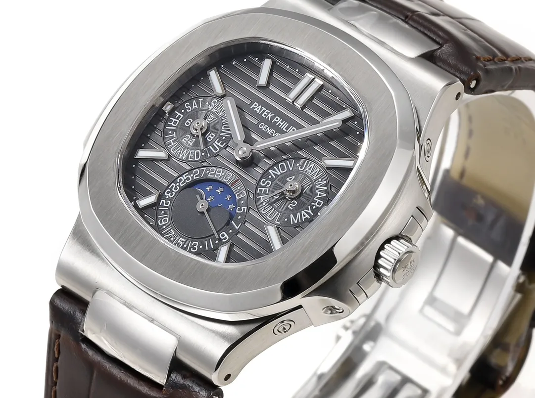 Patek Philippe Nautilus Grey Perpetual Watch - Image 4