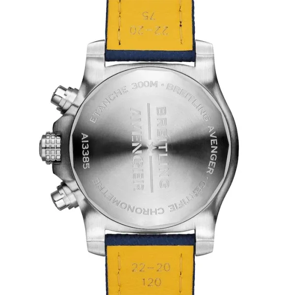 Breitling Avenger Men Automatic Blue Leather Watch A13385101C1X2 - Image 4