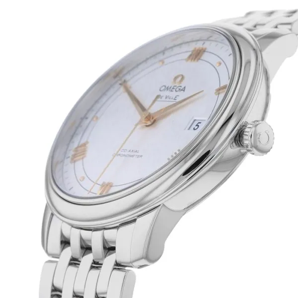 Omega De Ville Men Automatic Mother of Pearl Stainless Steel Watch O42410402002004 - Image 3