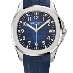Patek Philippe Aquanaut Blue Dial   Strap White Gold 5168G-001