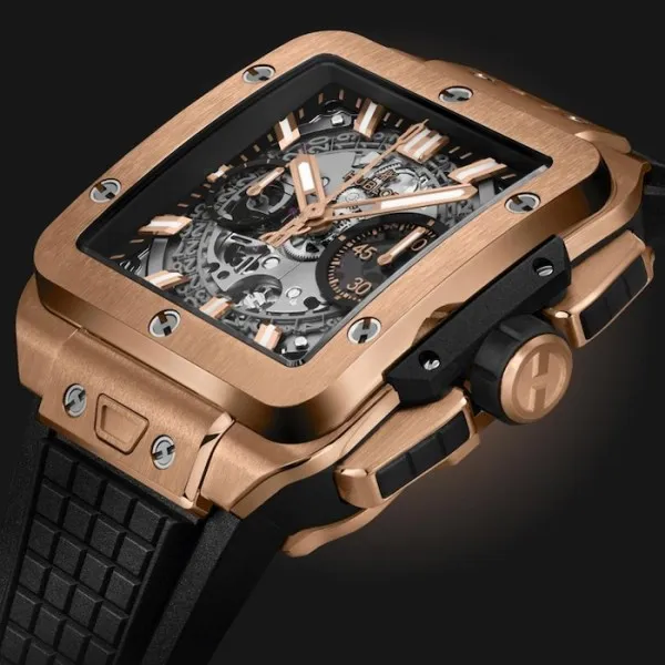 Hublot Square Bang Men Automatic Skeleton Rubber Watch 821.OX.0180.RX - Image 2