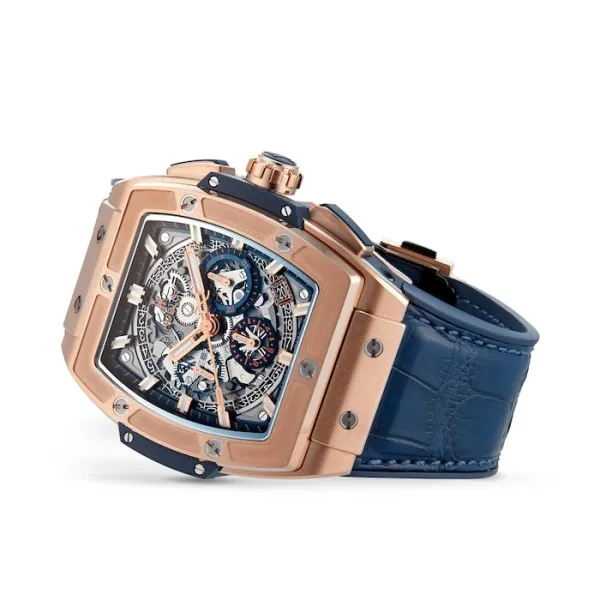 Hublot Spirit Of Big Bang Men Automatic Blue Alligator Watch 641.OX.7180.LR - Image 2