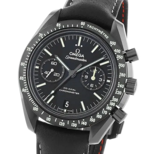 Omega Speedmaster Men Automatic Black Leather Watch O31192445101004 - Image 3