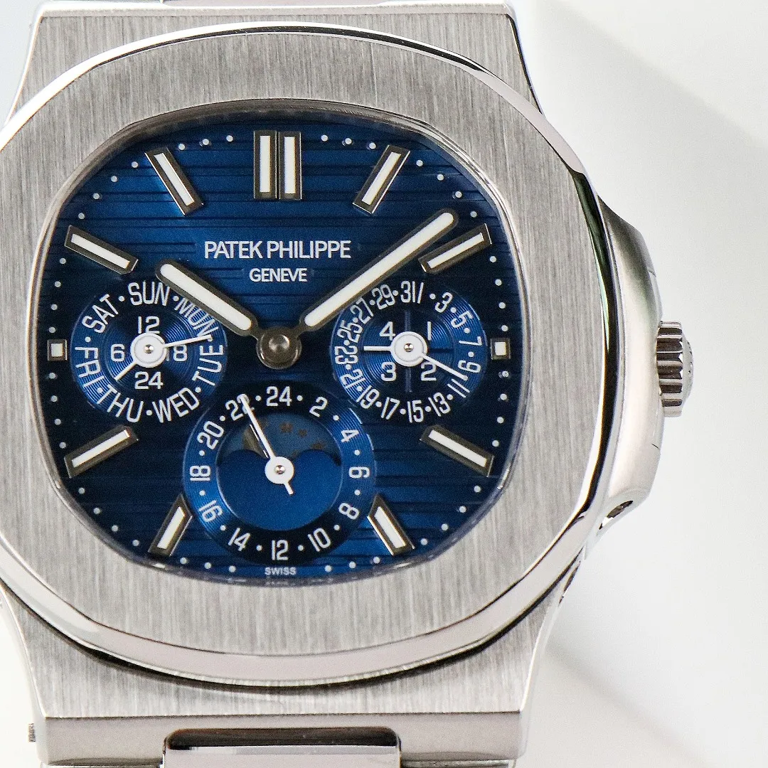 Patek Philippe Blue Nautilus Perpetual Watch - Image 3