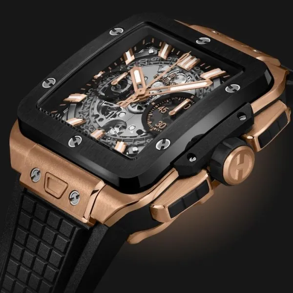 Hublot Square Bang Men Automatic Skeleton Rubber Watch 821.OM.0180.RX - Image 3