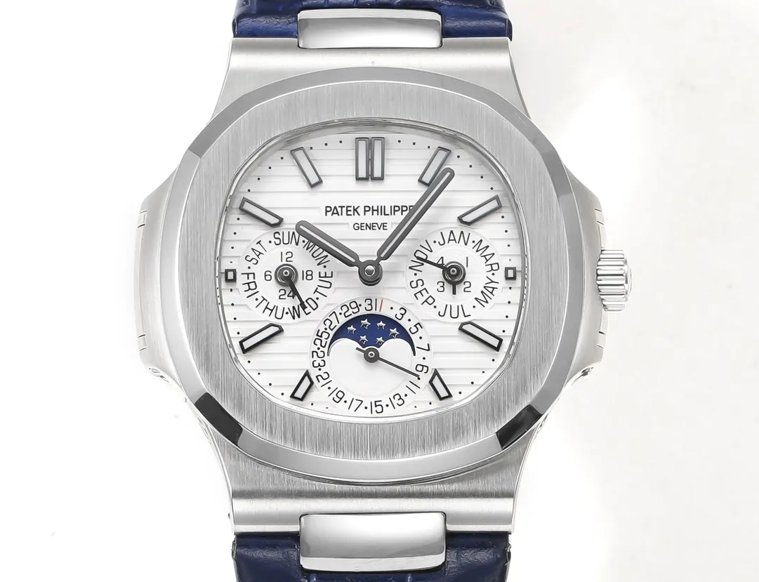 TW Patek Philippe Nautilus Blue Strap Watch - Image 2