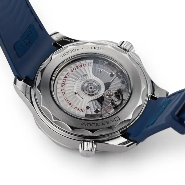 Omega Seamaster Men Automatic Blue Rubber Watch O21032422003001 - Image 5