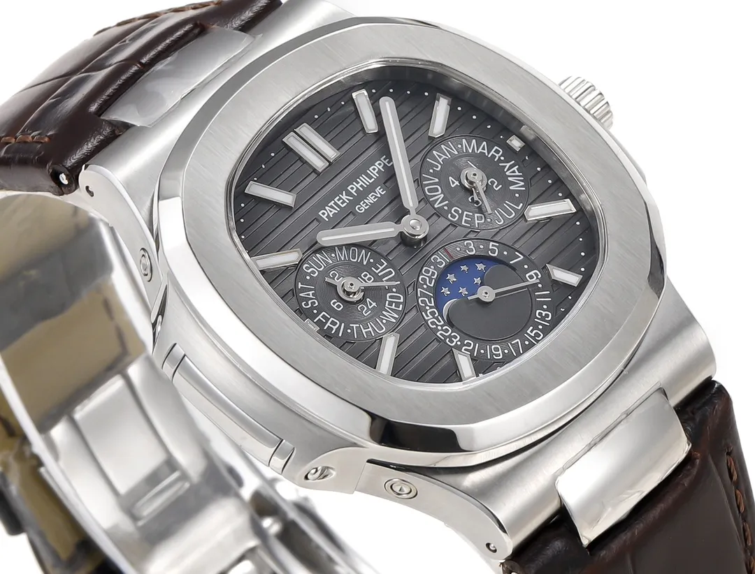 Patek Philippe Nautilus Grey Perpetual Watch - Image 5