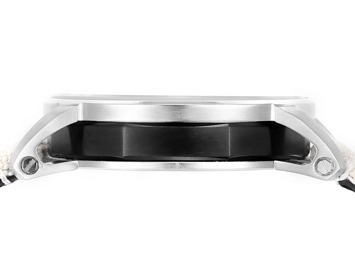 watch Audemars Piguet CODE 11.59 Stainless Steel Watch with Smoked Dial and Beige Fabric Strap. 41mm - Image 8