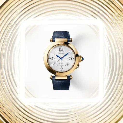 Cartier Pasha de Cartier Men Automatic Silver Alligator Watch WGPA0007 - Image 3