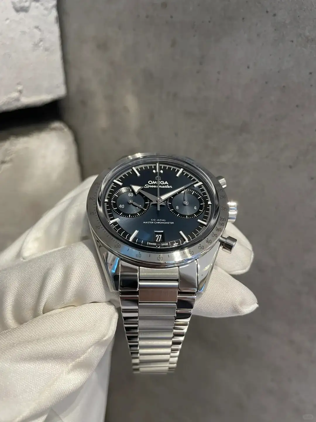 Omega Speedmaster Men Automatic Blue Stainless Steel Watch O33210415103001 - Image 3