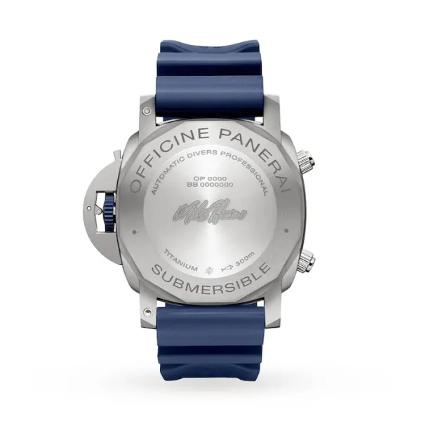 Panerai Submersible Men Automatic Blue Rubber Watch PAM01291 - Image 2