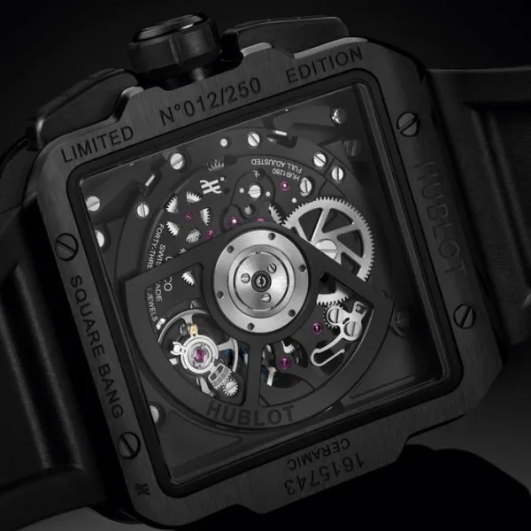 Hublot Square Bang Men Automatic Skeleton Rubber Watch 821.CX.0140.RX - Image 4