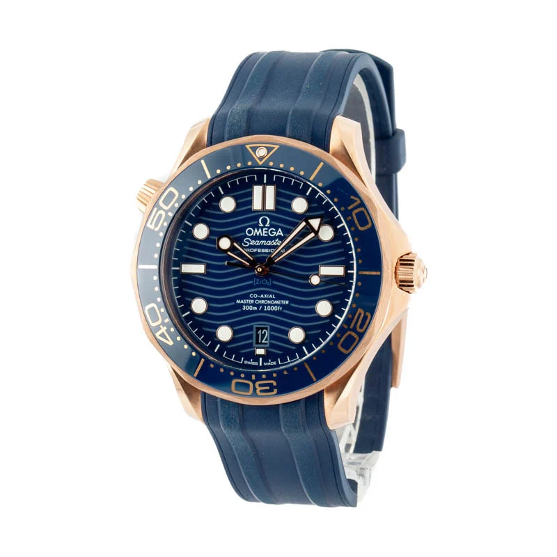 Omega Seamaster Men Automatic Blue Rubber Watch O21022422003002 - Image 2