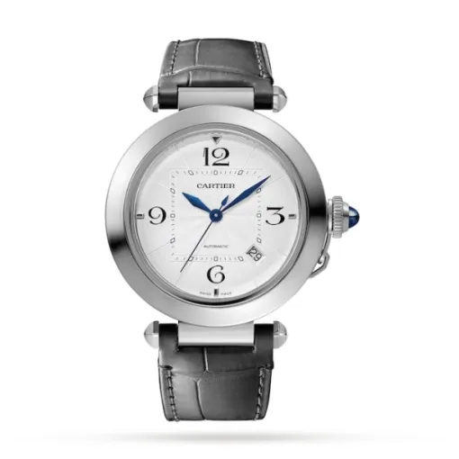 Cartier Pasha de Cartier Men Automatic Silver Alligator Watch WSPA0010 - Image 2