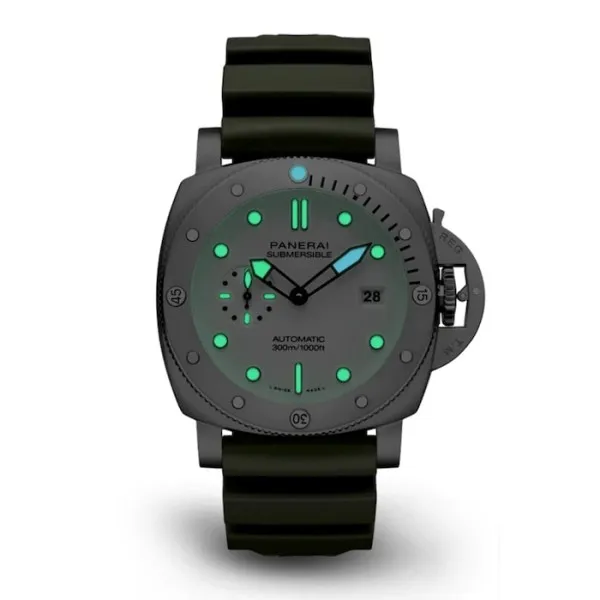 Panerai Submersible Men Automatic White Rubber Watch PAM01226 - Image 2