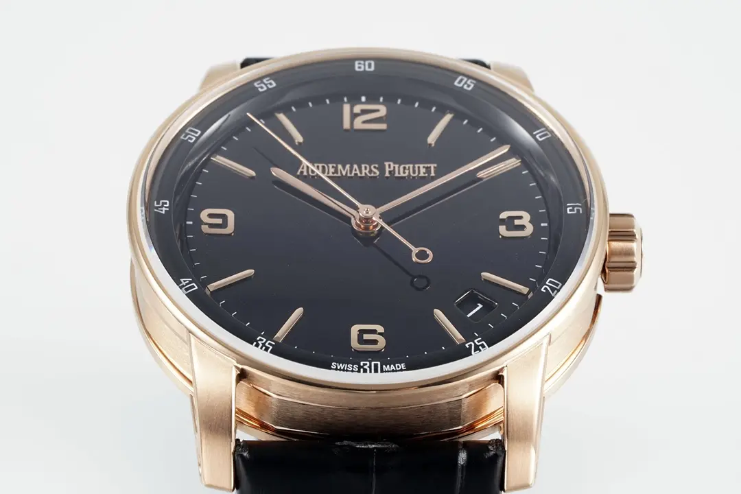 watch Audemars Piguet CODE 11.59 Blue Dial Three-Hand Automatic Watch Rose Gold and Stainless Steel. 41mm - Image 4