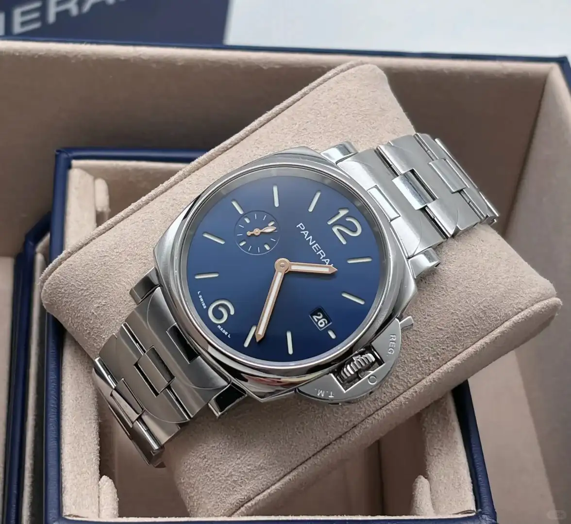 Panerai Luminor Due Men Automatic Blue Stainless Steel Watch PAM01124 - Image 5