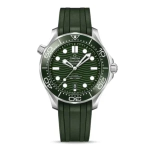 Omega Seamaster Men Automatic Green Rubber Watch O21032422010001