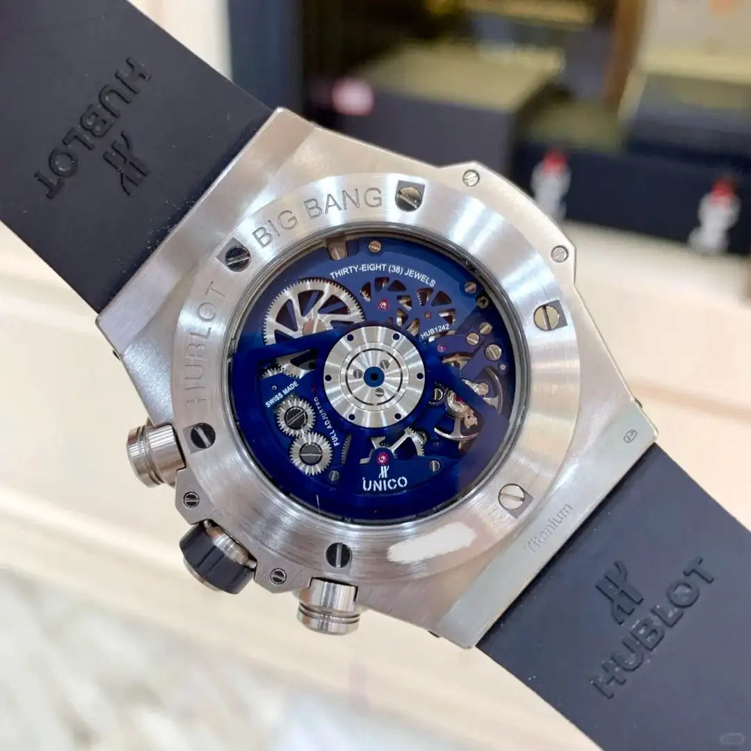 Hublot Big Bang Men Automatic Blue Rubber Watch 411.NX.5179.RX - Image 5