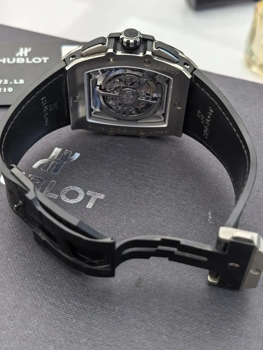 Hublot Spirit Of Big Bang Men Automatic Black Rubber Watch 601.NM.0173.RX - Image 4