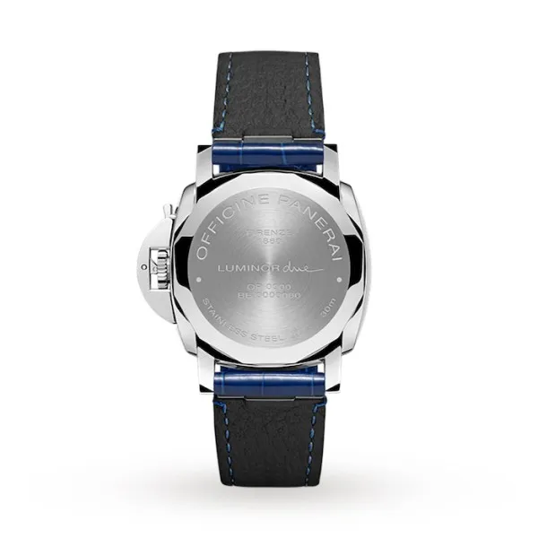 Panerai Luminor Due Unisex Automatic Blue Alligator Watch PAM01273 - Image 3