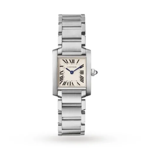 Cartier Tank Francaise Women Quartz Silver Stainless Steel Watch W51008Q3