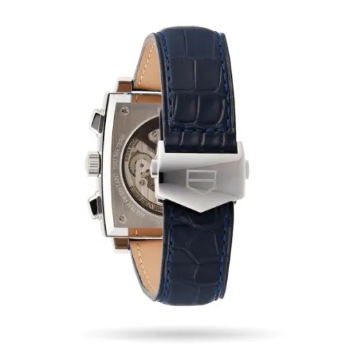 TAG Heuer Monaco Men Automatic Blue Leather Watch CBL2111.FC6453 - Image 6